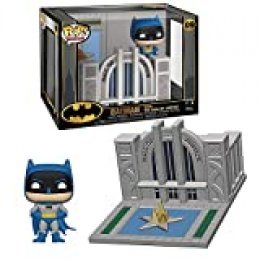 Funko- Pop Towns 80th-Hall of Justice w/Batman Collectible Figure, Multicolor (44469)