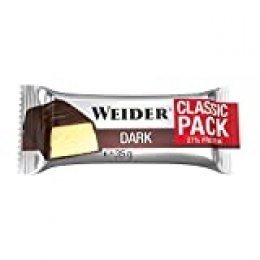Weider Classic Bar Sabor Chocolate Negro Plátano. Brrita con 27% de proteína 24 x 35 gr