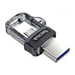 Memoria Flash USB SanDisk Ultra Dual m3.0 de 256 GB con USB 3.0 y hasta 150 MB/s