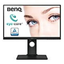 BenQ GW2480T - Monitor de 23.8" FullHD (1920x1080, 5ms, 60Hz, HDMI, IPS, DisplayPort, VGA, Altavoces, Eye-Care, Sensor Brillo Inteligente, Flicker-Free, Low Blue Light, Regulable Altura) - Color Negro