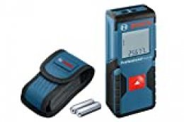 Bosch Professional Medidor láser de distancia GLM 30 (uso con un solo botón, máx. distancia: 30 m, 2 pilas de 1,5 V, funda)