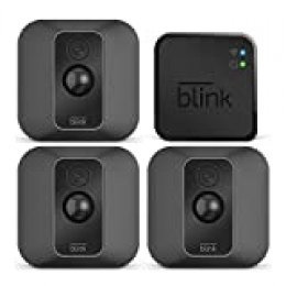 Blink XT2 | Cámara de seguridad inteligente, exteriores e interiores, almacenamiento en el Cloud, audio bidireccional, 2 años de autonomía | 3 cámaras