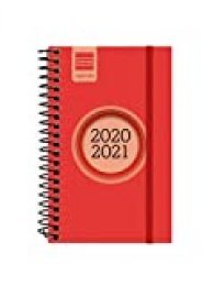 Finocam - Agenda Curso 2020-2021 E3, 79 x 127 Semana Vista Apaisada Espir Label, Rojo, Español