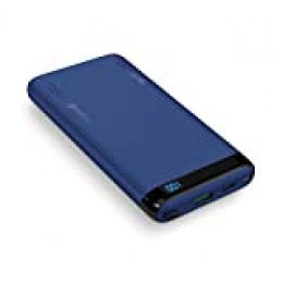 Omars PowerBank Carga Rápida PD & QC3.0 18W - 10000 mAh Batería Externa con USB-C & USB-A, Cargador Portátil para Moviles Android & iOS, Tabletas, Azul