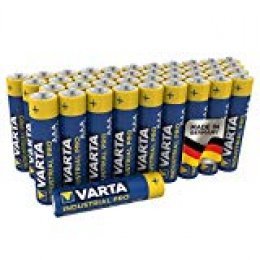 Varta VA4003 Industrial Pro AAA - Micro baterías "LR03", Paquete de 40