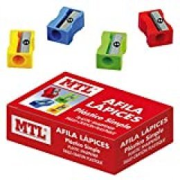 MTL 79567 - Caja afilalápices de plástico, 24 unidades