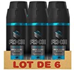 Axe - Desodorante para Hombre con Menta Helada/Limón, 150 ml, pack de 6