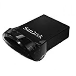 SanDisk Ultra Fit, Memoria flash USB 3.1 de 32 GB con hasta 130 MB/s de velocidad de lectura,Tradicional,Negro,32GB
