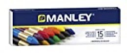 Manley 136124, Ceras, 15 Unidades, Tamaño Único, Multicolor