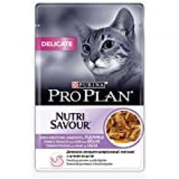 Purina ProPlan Delicate en Salsa Comida para Gato Adulto Pavo 24 x 85 g