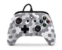 Controlador PowerA Wired con licencia oficial para Xbox One, Xbox One S, Xbox One X und Windows 10  - Escarcha ártica Camo