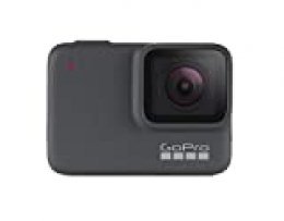 GoPro  Hero7  Silver  -  Cámara  de  Acción, Sumergible hasta 10m, Pantalla  Táctil,  Vídeo  4K  HD,  Fotos  de  10  MP, color Gris