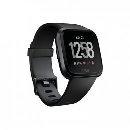 Fitbit Versa - Reloj Deportivo Unisex - Negro / Gris - Talla Única