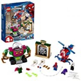 LEGO Super Heroes - Amenaza de Mysterio, Set de Construcción, incluye Helicóptero de Juguete y Minifiguras de Spider-man, Spider-girl y Mysterio (76149)