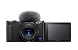 Sony ZV1BDI.EU - Cámara vlogging (Eye AF con Seguimiento a Tiempo Real, detección de Fases, prioridad a rostros en Auto Exposición, para Vlogger, Video 4K, Filtro Piel Suave, Micro direccional) Negro