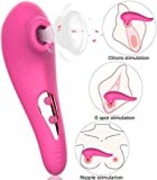 Xocity Vibrador Succionadores de clítoris Para Mujeres: estimulador de succión de pezones recargables 10 modos, Juguetes eróticos para adultos prueba de agua masajeador del clítoris para masturbación