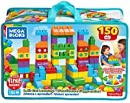 Mega Bloks Carrito Encajabloques, juguete de construcción para bebé +1 año (Mattel FVJ47) , color, modelo surtido