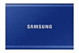 Samsung T7 - Disco Duro SSD portátil (2 TB, USB 3.2, Gen.2, SSD Externo), Color Azul