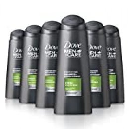Dove Men+Care - Champú y acondicionador 2 en 1 Fresh Clean, 400 ml (Pack de 6 unidades).