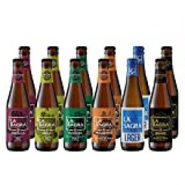La Sagra Pack Degustación de Cerveza Artesanal 6 estilos - 12 botellas x 330 ml - Total: 3960 ml
