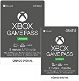 Suscripcion Xbox Game Pass Ultimate - 3 Meses   + 3 Meses Gratis | Xbox One/Windows 10 PC - Código de descarga