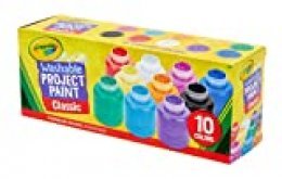 Crayola - 10 botes de pintura lavable (54-1205) , color/modelo surtido