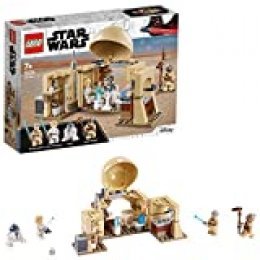 LEGO Star Wars - Cabaña de Obi-Wan, con Techo Desplegable, Incluye un Droide y Holograma de la Princesa Leia, Minifiguras de Obi-Wan Kenobi, Luke Skywalker y R2-D2 (75270)