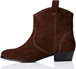 find. Pull On Leather Casual Western Botines, Marrón Brown, 39 EU