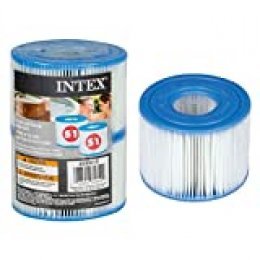 Intex 55000 - Pack de 2 cartuchos SPA tipo S1, altura de 7.5 cm y diámetros de 10.8/4 cm