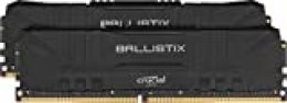 Crucial Ballistix BL2K8G30C15U4B 3000 MHz, DDR4, DRAM, Memoria Gamer para Ordenadores de sobremesa, 16GB (8GB x2), CL15, Negro