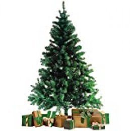 Wohaga® Àrbol de Navidad con Soporte 180cm / 600 Puntas Abeto Artificial Decoración navideña