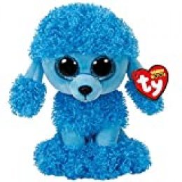 TY- Beanie Boo's Mandy Poodle, caniche, Color azul, 23 cm (United Labels Ibérica 37263TY) , color/modelo surtido