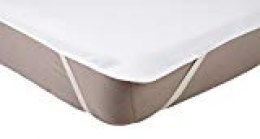 AmazonBasics - Protector de colchón de moletón impermeable para cuna 70 x 140 cm
