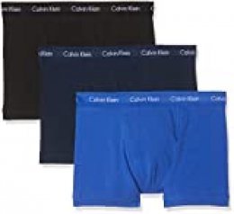 Calvin Klein Cotton Stretch, 3p Trunk, Bóxer para Hombre
