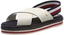 Tommy Hilfiger Colorful Rope Flat Sandal, Chanclas para Mujer