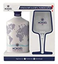 Ginebra Premium nacional Nordés - Estuche 1 botella de ginebra Nordés + con copa Nordesiño de regalo
