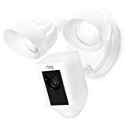 Ring Floodlight Cam | Cámara de seguridad HD con focos integrados, comunicación bidireccional y alarma sonora