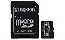 Kingston Canvas Select Plus Tarjeta microSD, SDCS2/16GB Class 10 con Adaptador SD