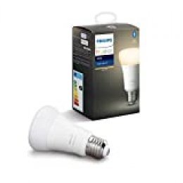 Philips Hue Bombilla Inteligente LED E27, con Bluetooth, Luz Blanca Cálida, Compatible con Alexa y Google Home