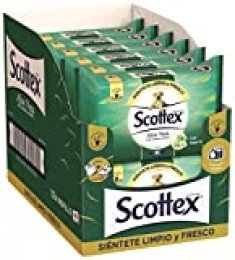 Scottex Sensitive Aloe Vera Papel Higiénico Húmedo - 12 Paquetes de 40 Unidades