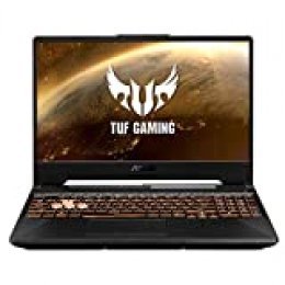 ASUS TUF Gaming F15 FX506LH-BQ030 - Portátil de 15.6" FullHD (Intel Core i7-10750H, 16 GB RAM, 1TB SSD, GeForce GTX1650 4 GB GDDR6, Sin Sistema Operativo) Negro Hoguera - Teclado QWERTY español
