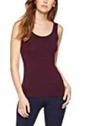 Marca Amazon - IRIS & LILLY Camiseta Interior Térmica Ligera de Tirantes para Mujer, Pack de 2, Multicolor (Potent Purple/navy), M, Label: M